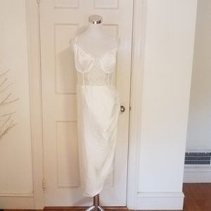 Pretty Little Things Sexy Sheer Asymetrical Hem Slip Dress Nightgown Sz 14